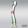 Flower Crystal Glass Dildo Sex Toy GD-004