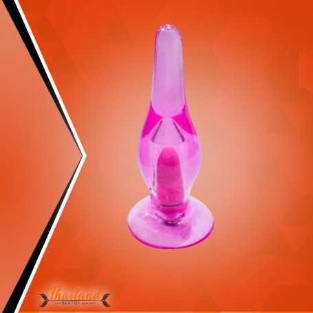 Crystal Anal Vibrating Butt Plug With Suction Cup AD-025