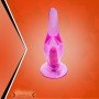 Crystal Anal Vibrating Butt Plug With Suction Cup AD-025