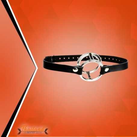 Double Metal Ring Gag for Him & Her BDSM-003