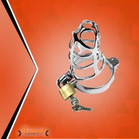 Chastity Steel Lock Device for Men BDSM-010
