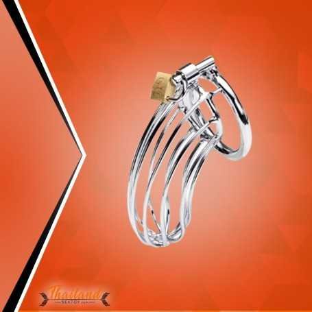 Stainless Steel Iron Wire Male Chastity Lock BDSM-016