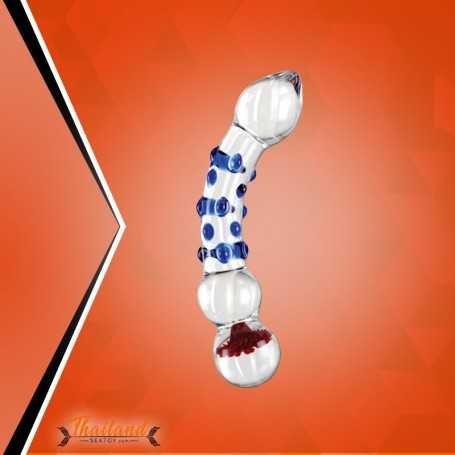 Flower Crystal Glass Dildo Sex Toy GD-003