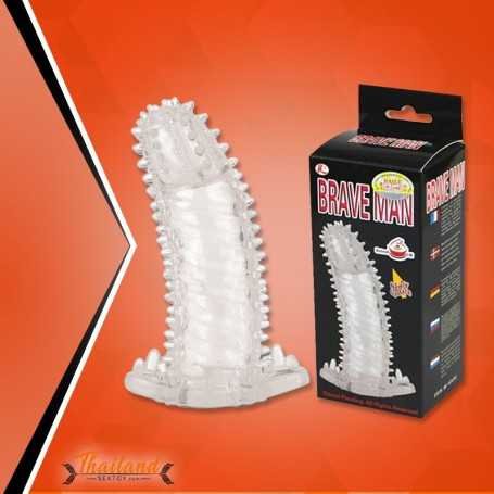 BRAVE MAN Crystal Penis Extension Sleeve PES-024