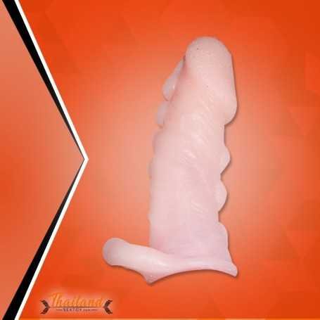 Solid Dotted Head Penis Extension Sleeve Skin Color PES-027