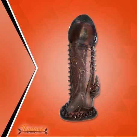 Ultra Flexible soft cock sleeve penis extender PES-017