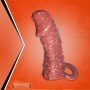 Solid Head Reusable Penis Extension Sleeve chocolate PES-026