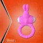 Rabbit Vibrating Penis Ring Blue Lolly CR-018