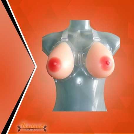 Silicone Breast 550 gms/pair with Transperant Bra SBP-001