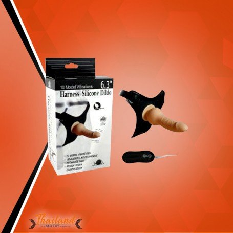 10 Vibrating Modes Strap on Harness Silicone Dildo SO-013